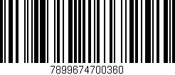 Código de barras (EAN, GTIN, SKU, ISBN): '7899674700360'