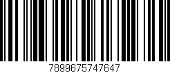 Código de barras (EAN, GTIN, SKU, ISBN): '7899675747647'