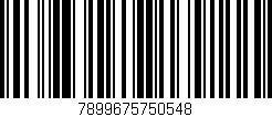 Código de barras (EAN, GTIN, SKU, ISBN): '7899675750548'