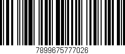 Código de barras (EAN, GTIN, SKU, ISBN): '7899675777026'