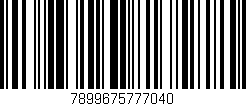 Código de barras (EAN, GTIN, SKU, ISBN): '7899675777040'