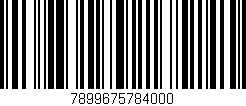 Código de barras (EAN, GTIN, SKU, ISBN): '7899675784000'
