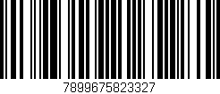 Código de barras (EAN, GTIN, SKU, ISBN): '7899675823327'