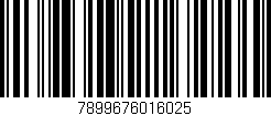 Código de barras (EAN, GTIN, SKU, ISBN): '7899676016025'