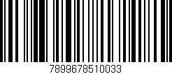 Código de barras (EAN, GTIN, SKU, ISBN): '7899678510033'