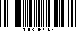 Código de barras (EAN, GTIN, SKU, ISBN): '7899678520025'