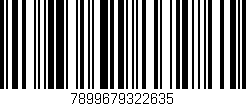 Código de barras (EAN, GTIN, SKU, ISBN): '7899679322635'