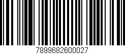 Código de barras (EAN, GTIN, SKU, ISBN): '7899682600027'