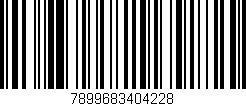 Código de barras (EAN, GTIN, SKU, ISBN): '7899683404228'