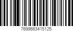 Código de barras (EAN, GTIN, SKU, ISBN): '7899683415125'
