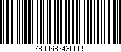 Código de barras (EAN, GTIN, SKU, ISBN): '7899683430005'