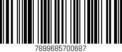 Código de barras (EAN, GTIN, SKU, ISBN): '7899685700687'