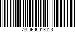 Código de barras (EAN, GTIN, SKU, ISBN): '7899689016326'
