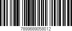 Código de barras (EAN, GTIN, SKU, ISBN): '7899689058012'