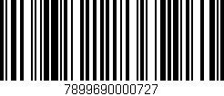 Código de barras (EAN, GTIN, SKU, ISBN): '7899690000727'