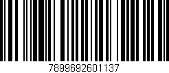 Código de barras (EAN, GTIN, SKU, ISBN): '7899692601137'