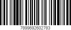 Código de barras (EAN, GTIN, SKU, ISBN): '7899692602783'