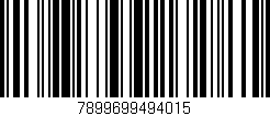 Código de barras (EAN, GTIN, SKU, ISBN): '7899699494015'
