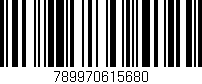 Código de barras (EAN, GTIN, SKU, ISBN): '789970615680'