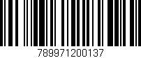 Código de barras (EAN, GTIN, SKU, ISBN): '789971200137'