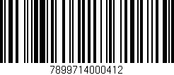 Código de barras (EAN, GTIN, SKU, ISBN): '7899714000412'