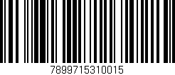 Código de barras (EAN, GTIN, SKU, ISBN): '7899715310015'