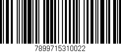 Código de barras (EAN, GTIN, SKU, ISBN): '7899715310022'