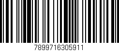 Código de barras (EAN, GTIN, SKU, ISBN): '7899716305911'