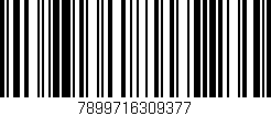 Código de barras (EAN, GTIN, SKU, ISBN): '7899716309377'