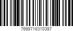 Código de barras (EAN, GTIN, SKU, ISBN): '7899716310397'