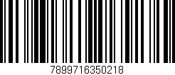 Código de barras (EAN, GTIN, SKU, ISBN): '7899716350218'
