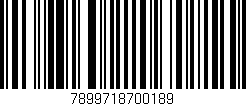Código de barras (EAN, GTIN, SKU, ISBN): '7899718700189'