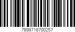 Código de barras (EAN, GTIN, SKU, ISBN): '7899718700257'