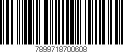 Código de barras (EAN, GTIN, SKU, ISBN): '7899718700608'