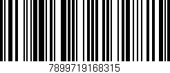 Código de barras (EAN, GTIN, SKU, ISBN): '7899719168315'