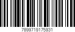 Código de barras (EAN, GTIN, SKU, ISBN): '7899719175931'