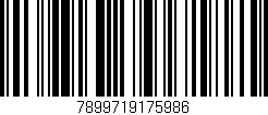 Código de barras (EAN, GTIN, SKU, ISBN): '7899719175986'