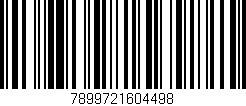 Código de barras (EAN, GTIN, SKU, ISBN): '7899721604498'