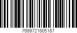 Código de barras (EAN, GTIN, SKU, ISBN): '7899721605167'
