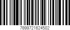 Código de barras (EAN, GTIN, SKU, ISBN): '7899721624502'