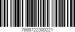 Código de barras (EAN, GTIN, SKU, ISBN): '7899722300221'