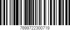 Código de barras (EAN, GTIN, SKU, ISBN): '7899722300719'