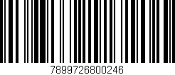 Código de barras (EAN, GTIN, SKU, ISBN): '7899726800246'