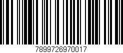 Código de barras (EAN, GTIN, SKU, ISBN): '7899726970017'