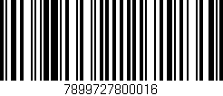 Código de barras (EAN, GTIN, SKU, ISBN): '7899727800016'