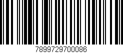 Código de barras (EAN, GTIN, SKU, ISBN): '7899729700086'