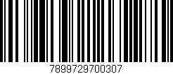 Código de barras (EAN, GTIN, SKU, ISBN): '7899729700307'