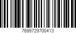 Código de barras (EAN, GTIN, SKU, ISBN): '7899729700413'