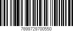 Código de barras (EAN, GTIN, SKU, ISBN): '7899729700550'