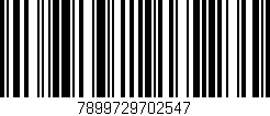 Código de barras (EAN, GTIN, SKU, ISBN): '7899729702547'